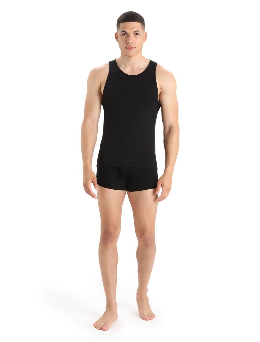 Sous Vêtement Icebreaker Merino Anatomica Tank Top Homme Noir | FR 1287EBCX